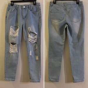 Nasty Gal Distressed Jeans